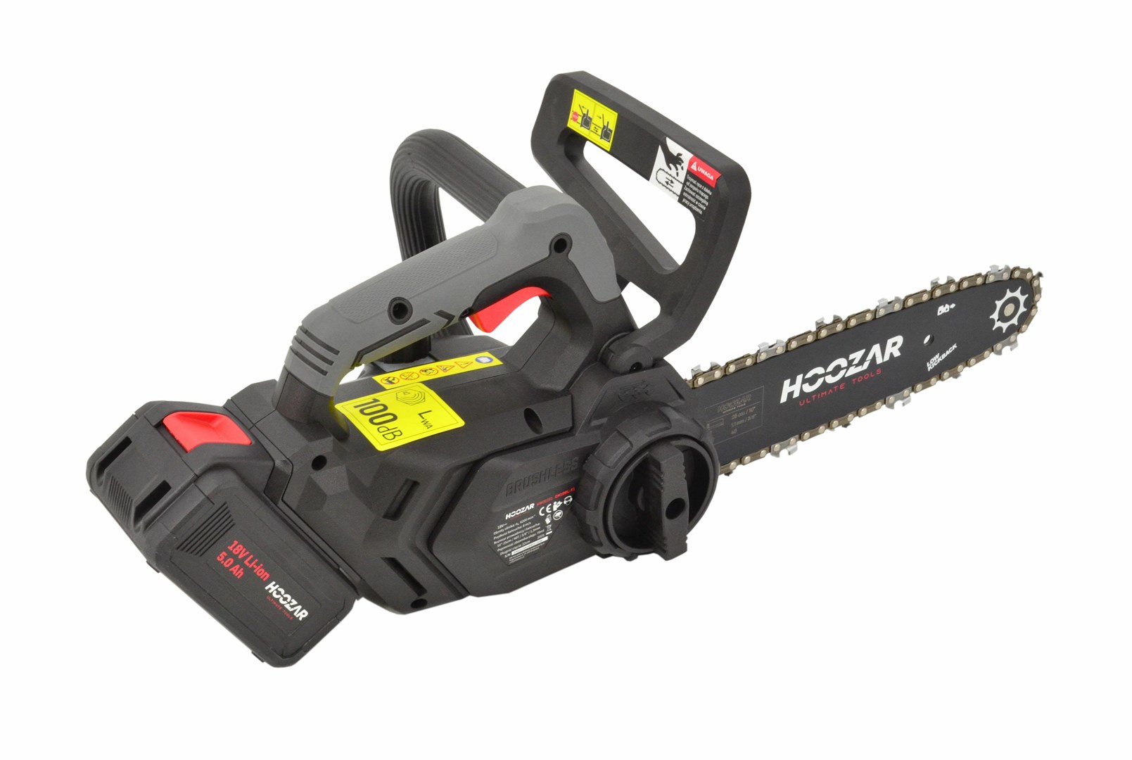 HOOZAR PIŁA ŁAŃCUCHOWA 10"/25cm 18V 1x5.0Ah CH10BL-T1-0