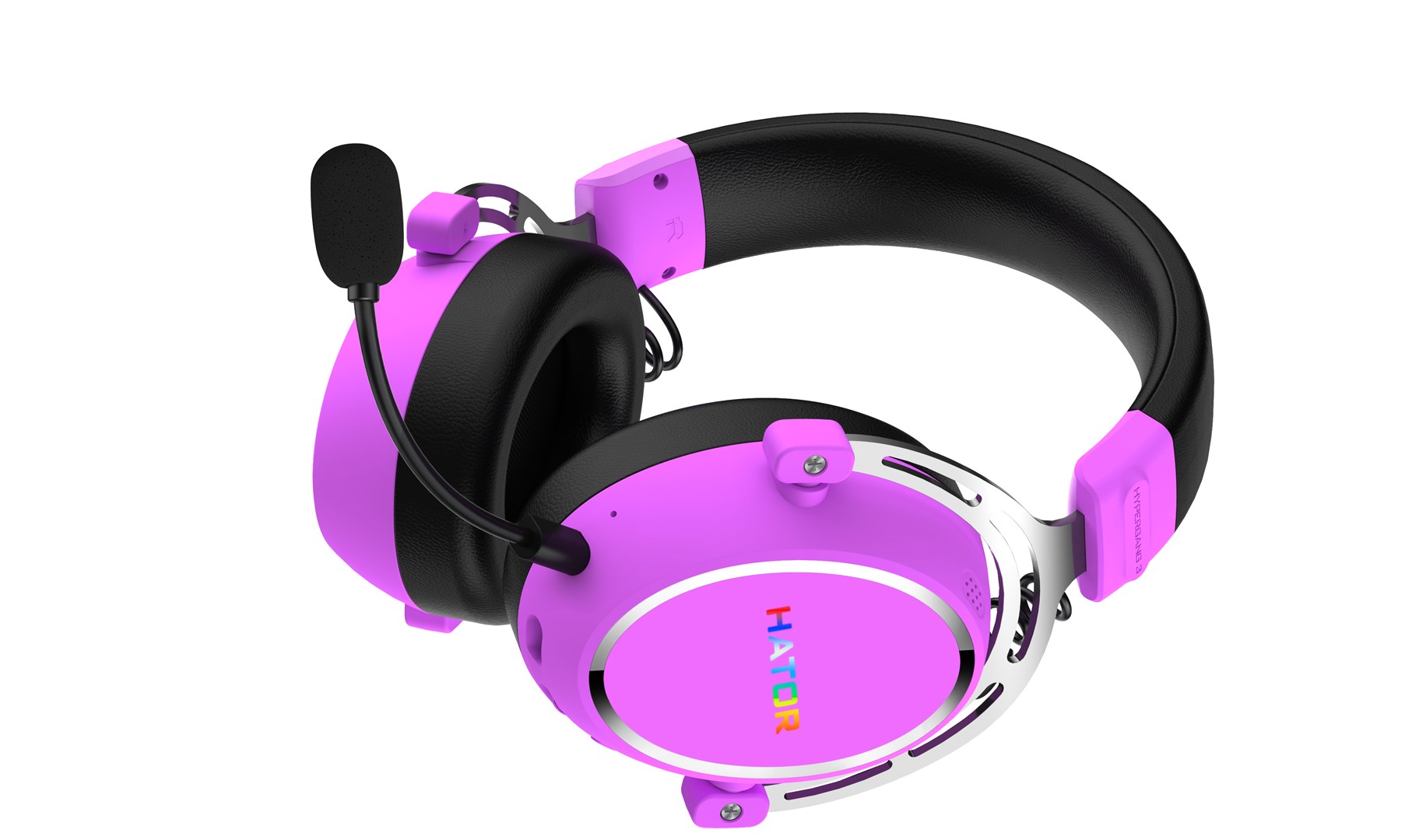 HATOR Hypergang 3 Wireless Headset Head-band Gaming USB Type-C / USB Type-A Bluetooth Violet-7