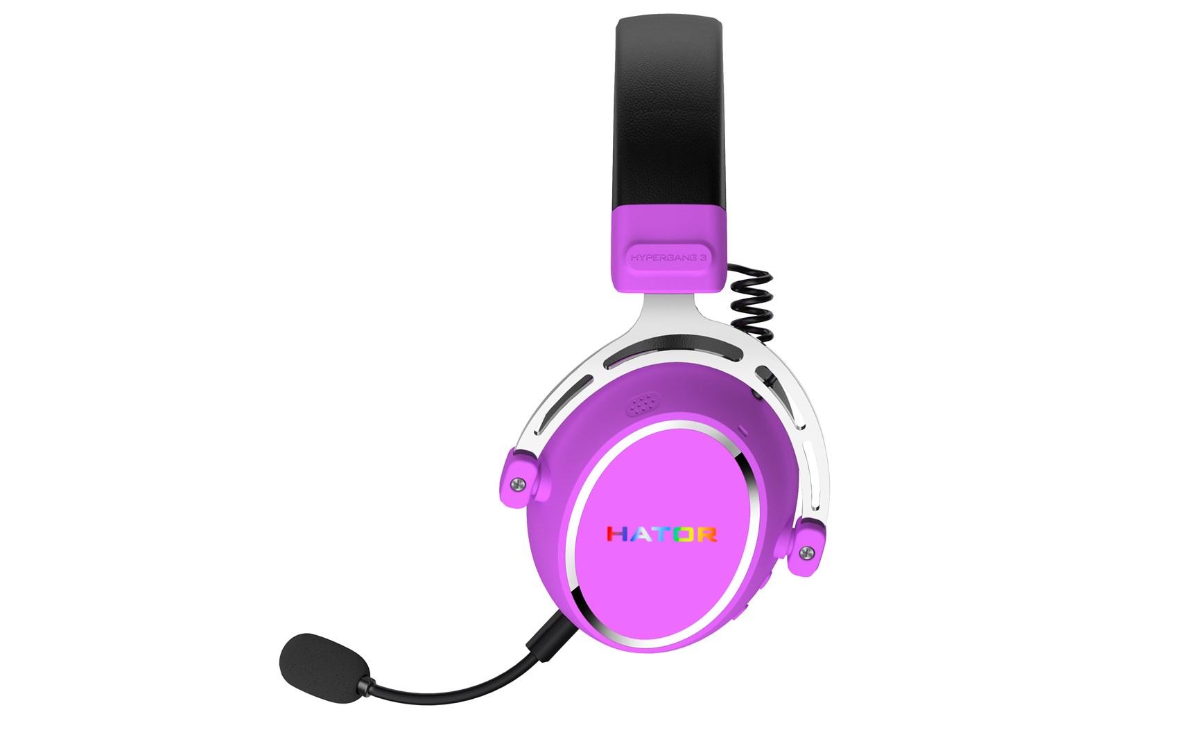 HATOR Hypergang 3 Wireless Headset Head-band Gaming USB Type-C / USB Type-A Bluetooth Violet-4
