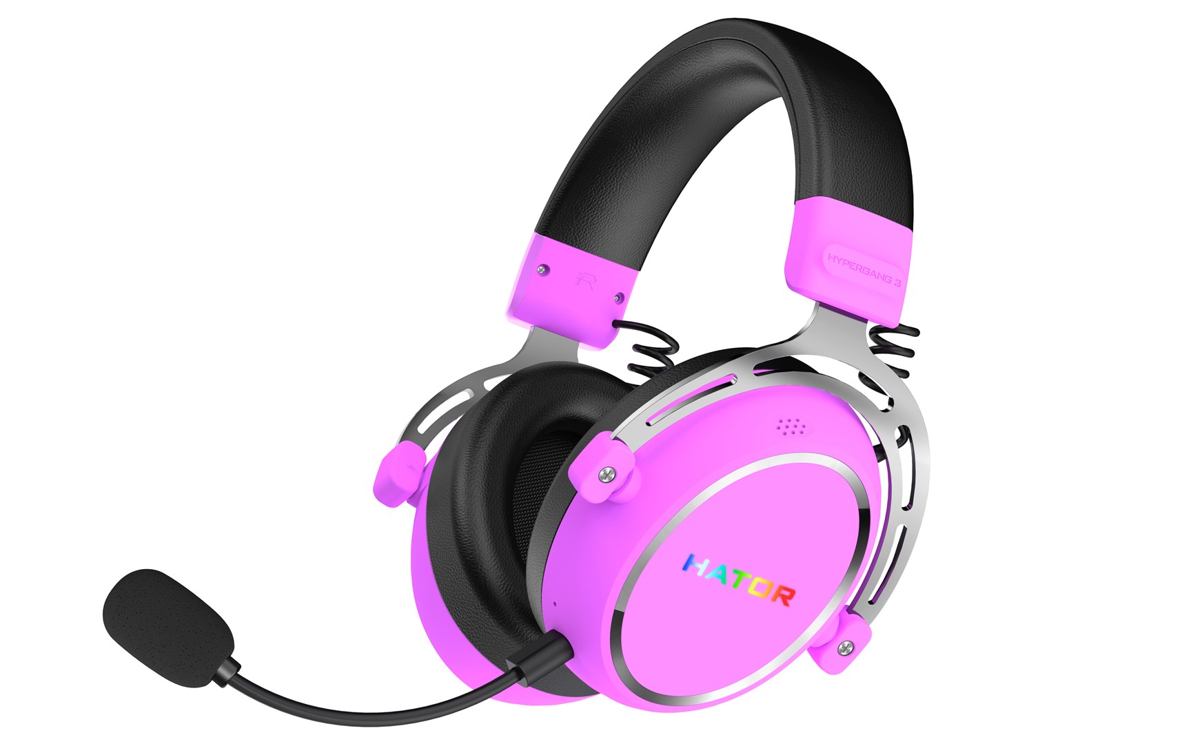 HATOR Hypergang 3 Wireless Headset Head-band Gaming USB Type-C / USB Type-A Bluetooth Violet-1