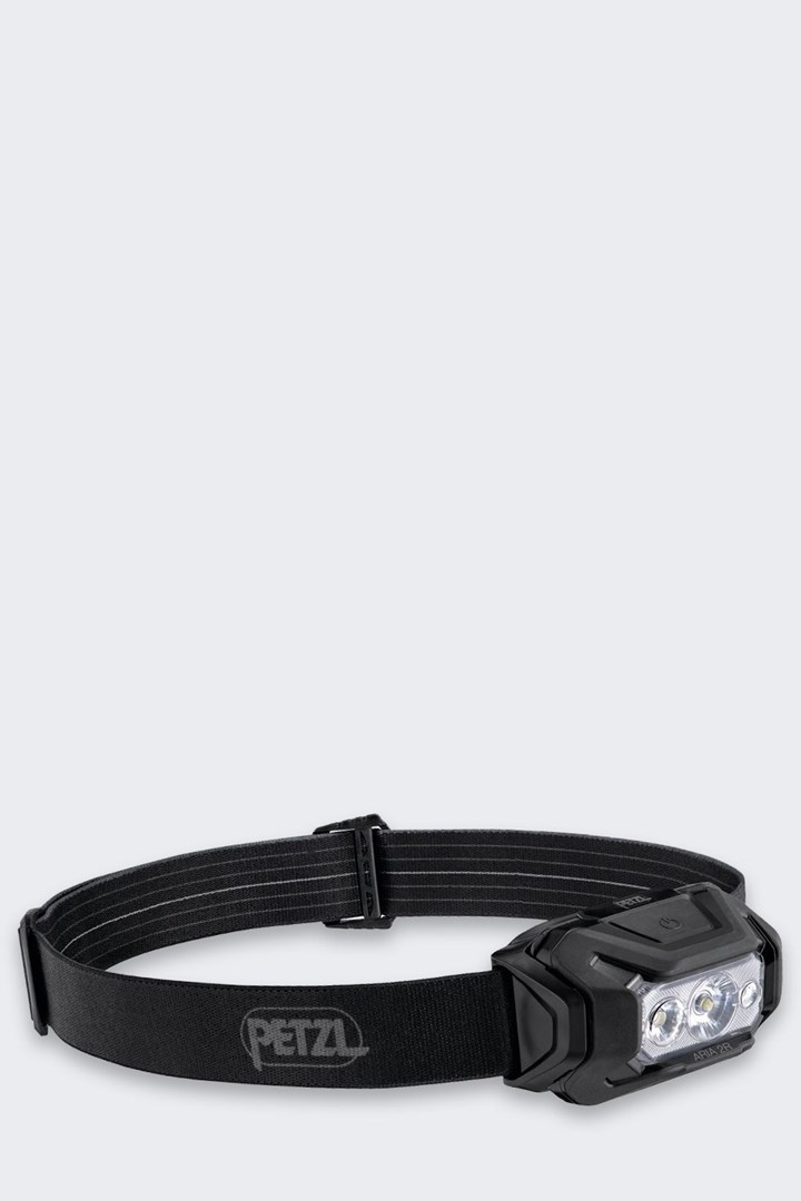 Naglavna svjetiljka PETZL ARIA 2R RGB (450 lumena, punjiva), crna boja-0