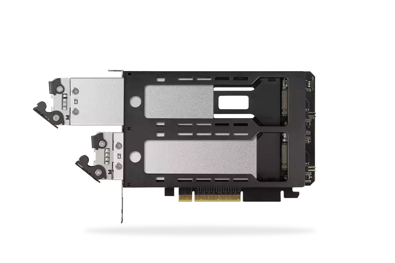 Icy Dock MB842MP-B storage drive enclosure SSD enclosure Black, Silver M.2-3