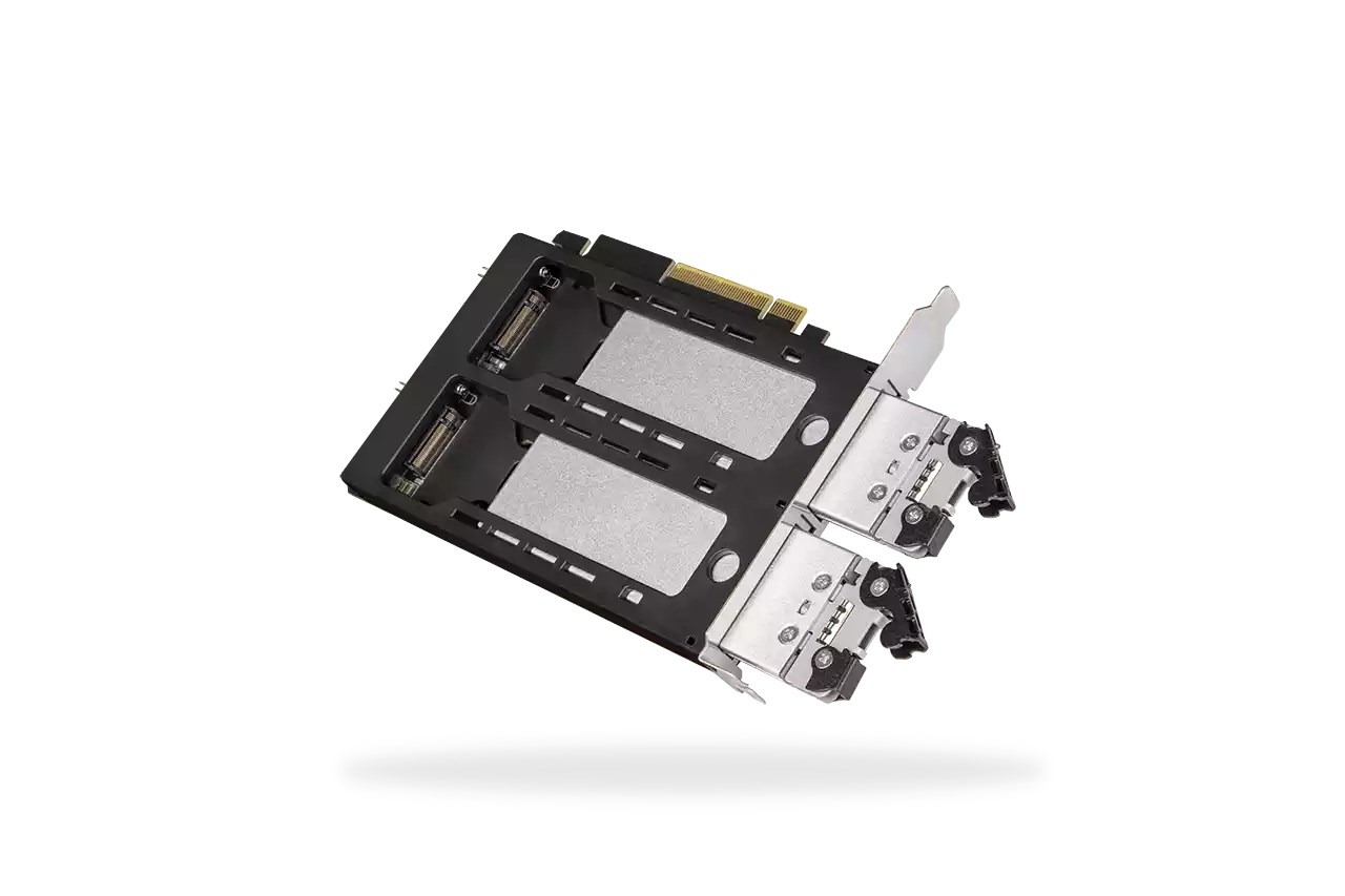 Icy Dock MB842MP-B storage drive enclosure SSD enclosure Black, Silver M.2-6