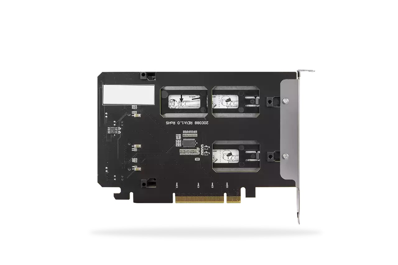 Icy Dock MB842MP-B storage drive enclosure SSD enclosure Black, Silver M.2-4
