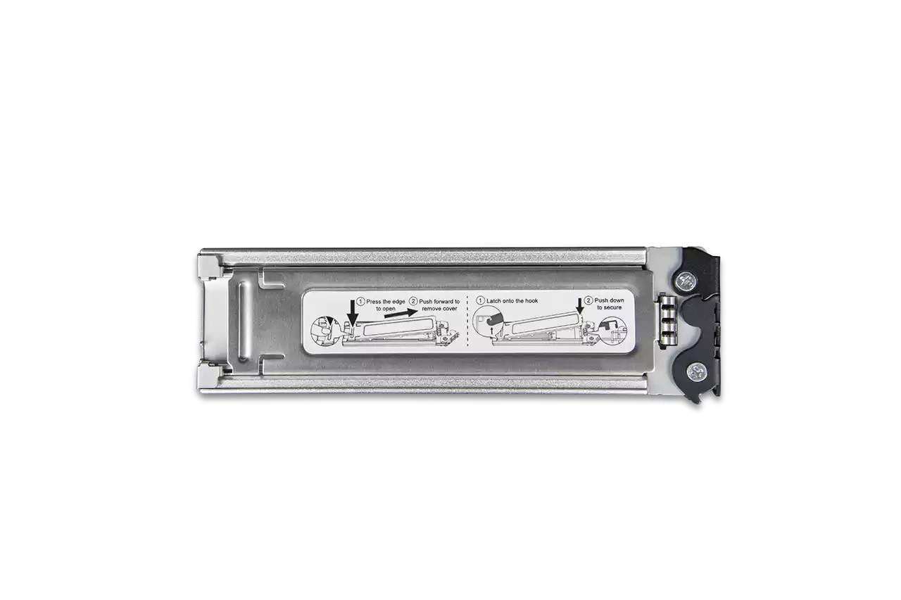 Icy Dock MB842MP-B storage drive enclosure SSD enclosure Black, Silver M.2-8
