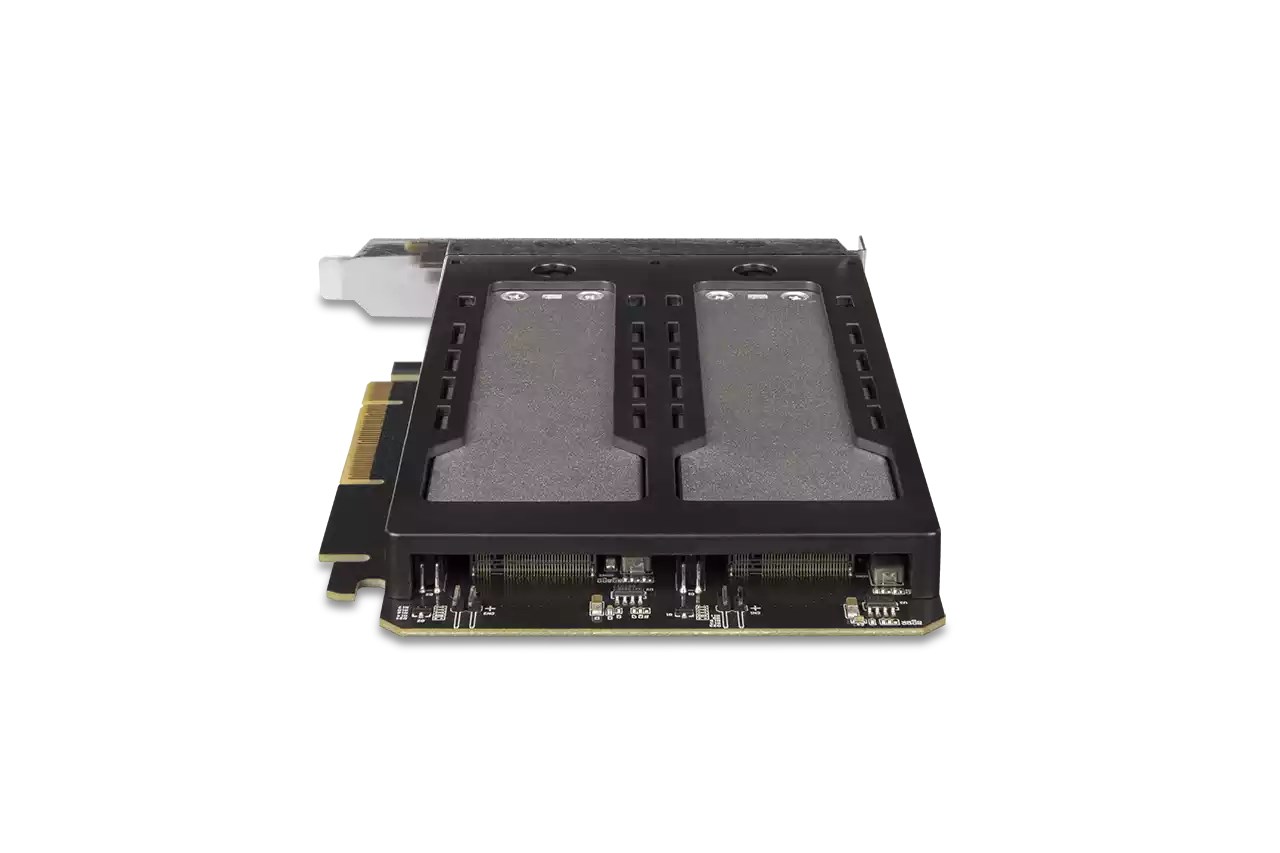 Icy Dock MB842MP-B storage drive enclosure SSD enclosure Black, Silver M.2-2