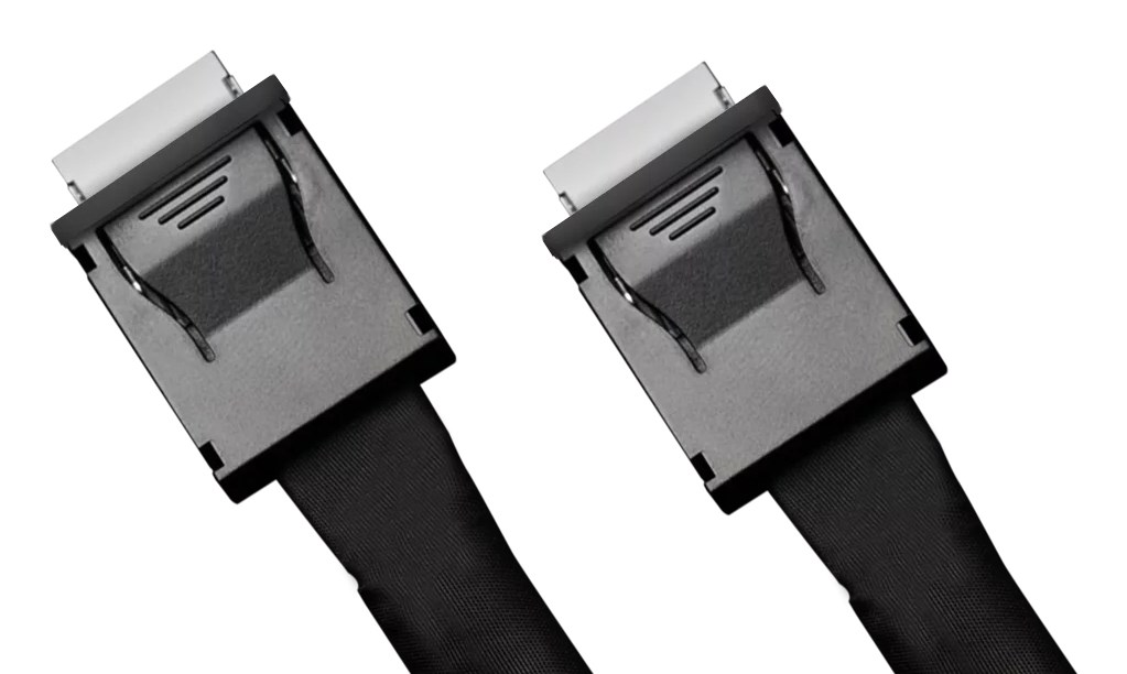 Kabel ICY DOCK MB206L-B SlimSAS 8i na 2x SlimSAS 4i (0.5m)-2