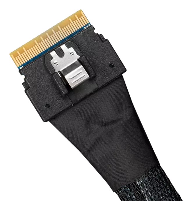 Kabel ICY DOCK MB206L-B SlimSAS 8i na 2x SlimSAS 4i (0.5m)-1