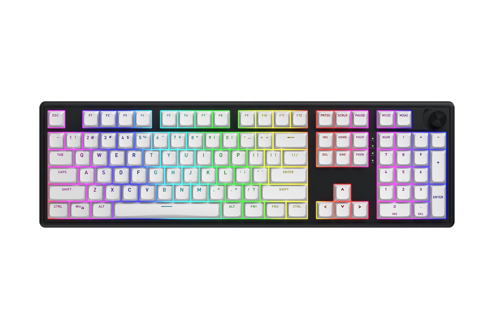 HATOR Skyfall Wireless 100 keyboard Gaming USB + RF Wireless + Bluetooth QWERTY US English Black, White-0