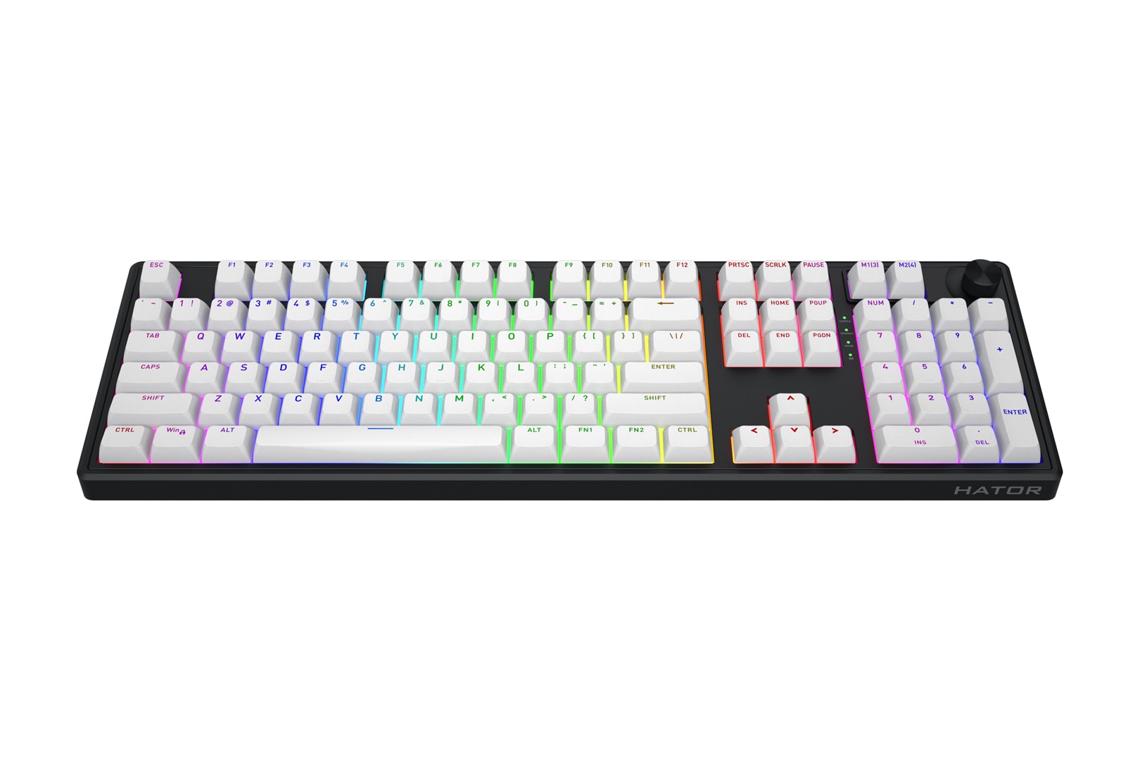 HATOR Skyfall Wireless 100 keyboard Gaming USB + RF Wireless + Bluetooth QWERTY US English Black, White-15