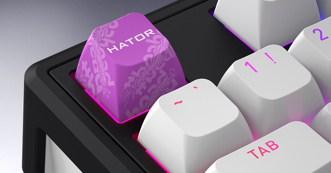 HATOR Skyfall Wireless 100 keyboard Gaming USB + RF Wireless + Bluetooth QWERTY US English Black, White-18