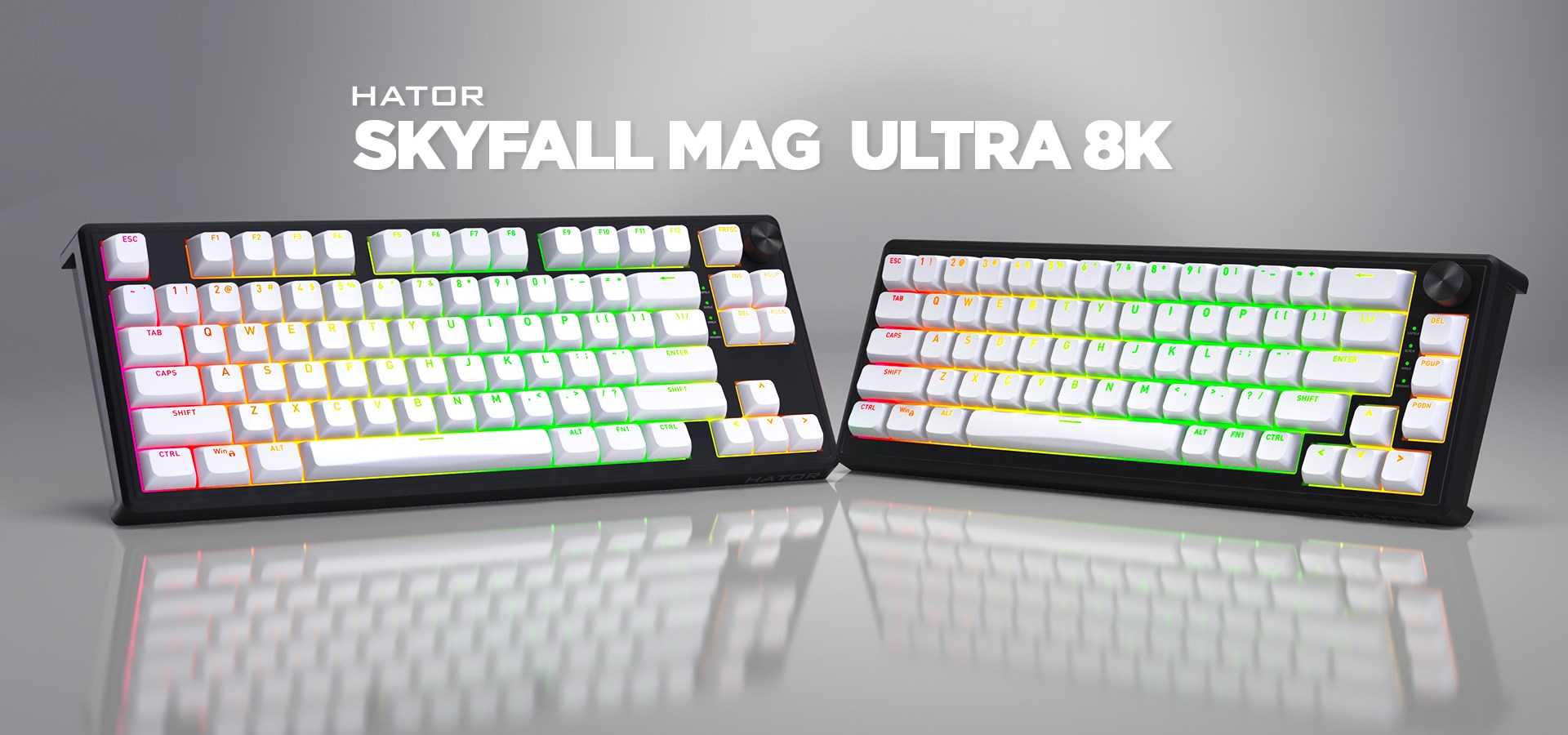 HATOR Skyfall 80 MAG ULTRA 8K keyboard Gaming USB QWERTY US English Black, White-6