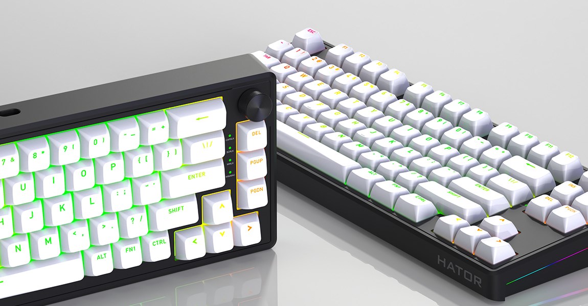 HATOR Skyfall 80 MAG ULTRA 8K keyboard Gaming USB QWERTY US English Black, White-8