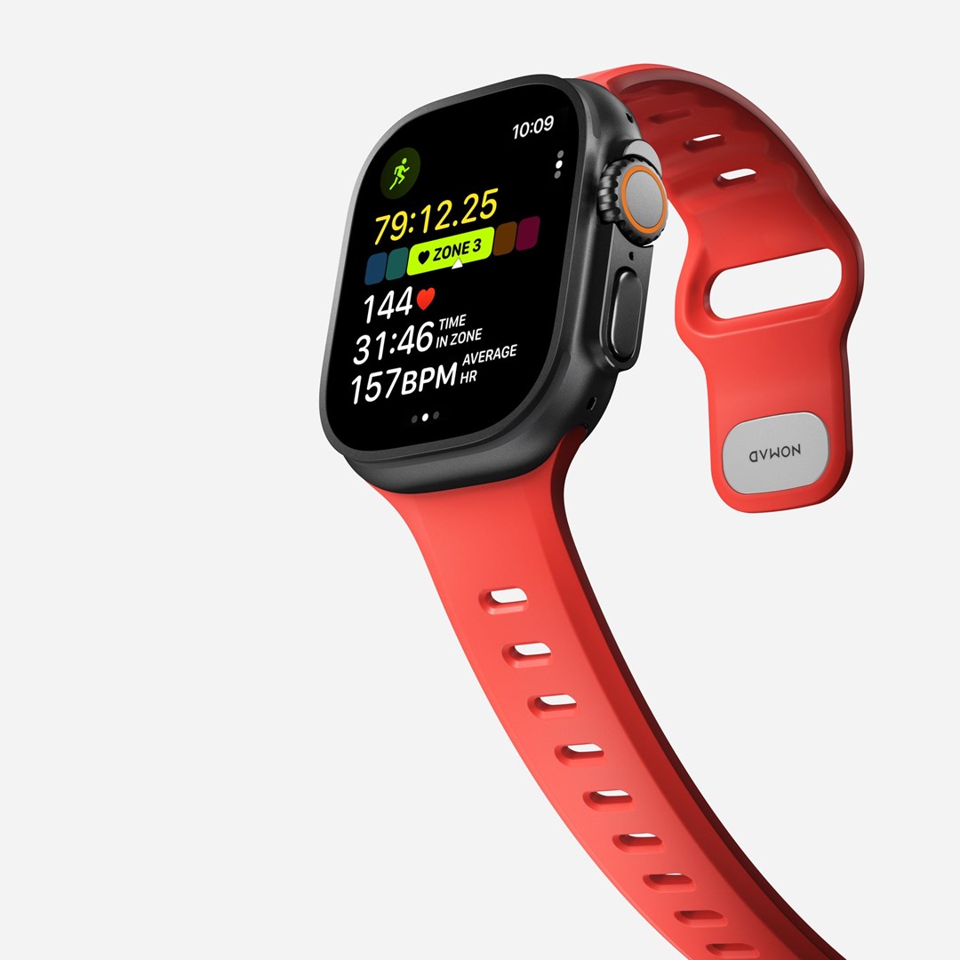 Remen za pametni sat NOMAD Tempo Band za Apple Watch (42/44/45/49mm), crvena boja-6