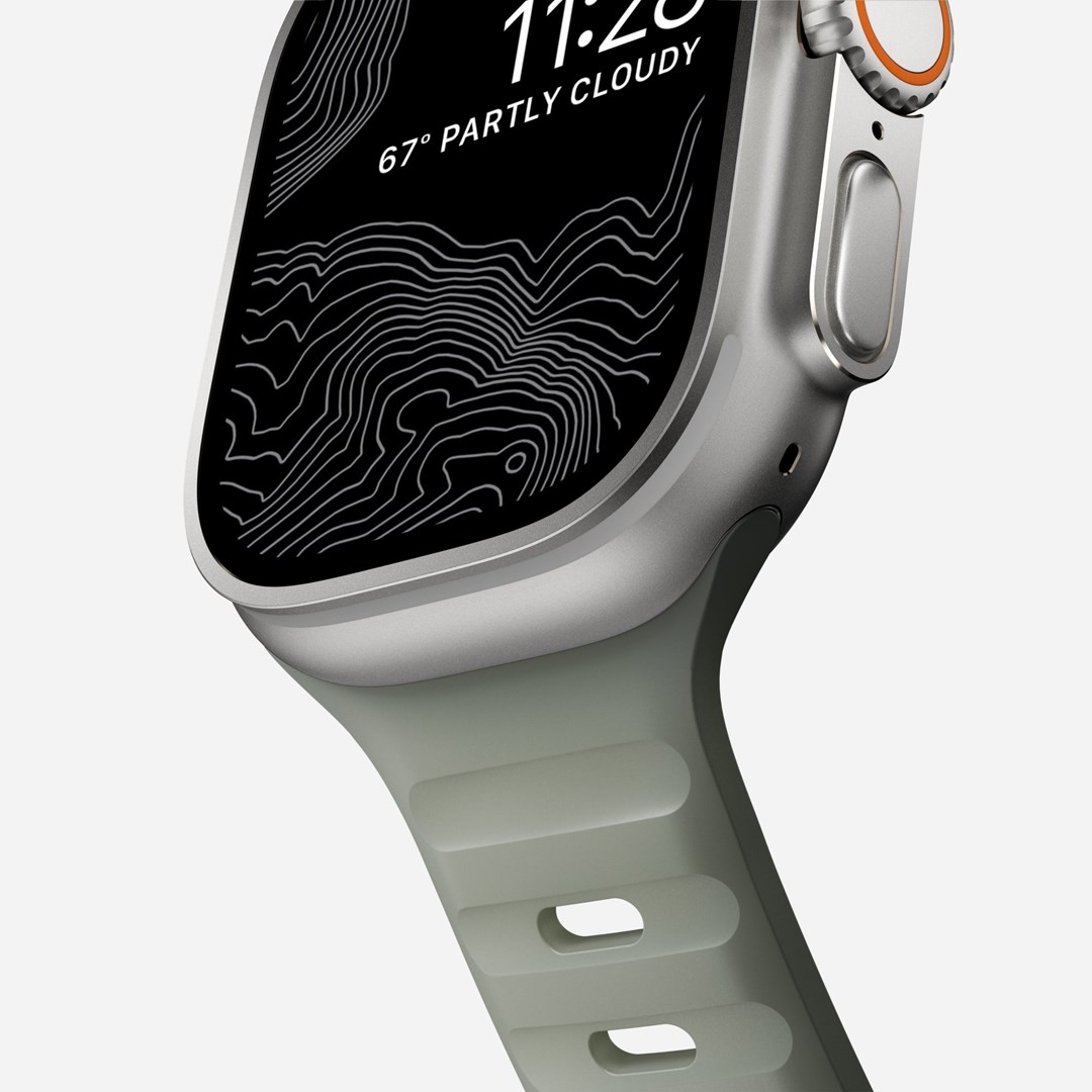 Remen za pametni sat NOMAD Sport Band za Apple Watch 49/45/44/42mm (Ash Green)-3
