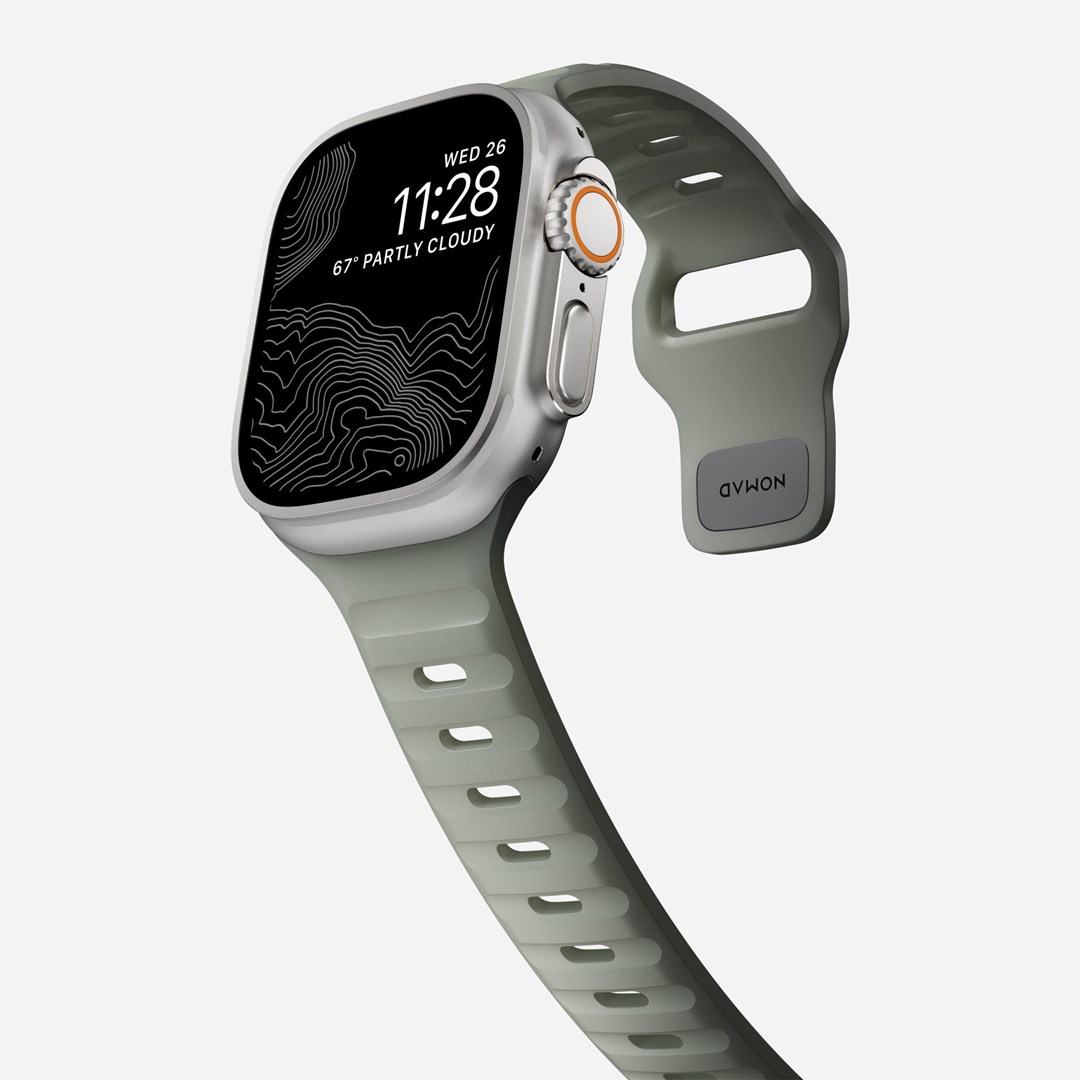 Remen za pametni sat NOMAD Sport Band za Apple Watch 49/45/44/42mm (Ash Green)-4