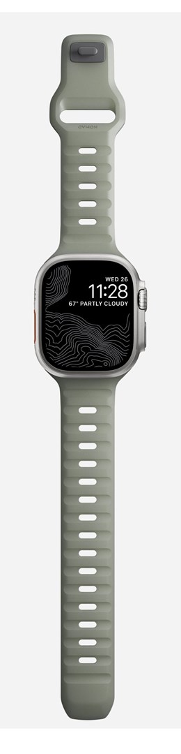 Remen za pametni sat NOMAD Sport Band za Apple Watch 49/45/44/42mm (Ash Green)-5