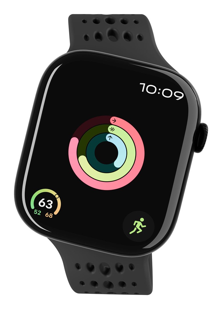 Remen DECODED Ares O za Apple Watch (42/44/45/49mm), silikonski, crna boja-1