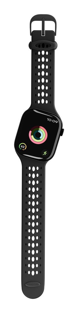 Remen DECODED Ares O za Apple Watch (42/44/45/49mm), silikonski, crna boja-0