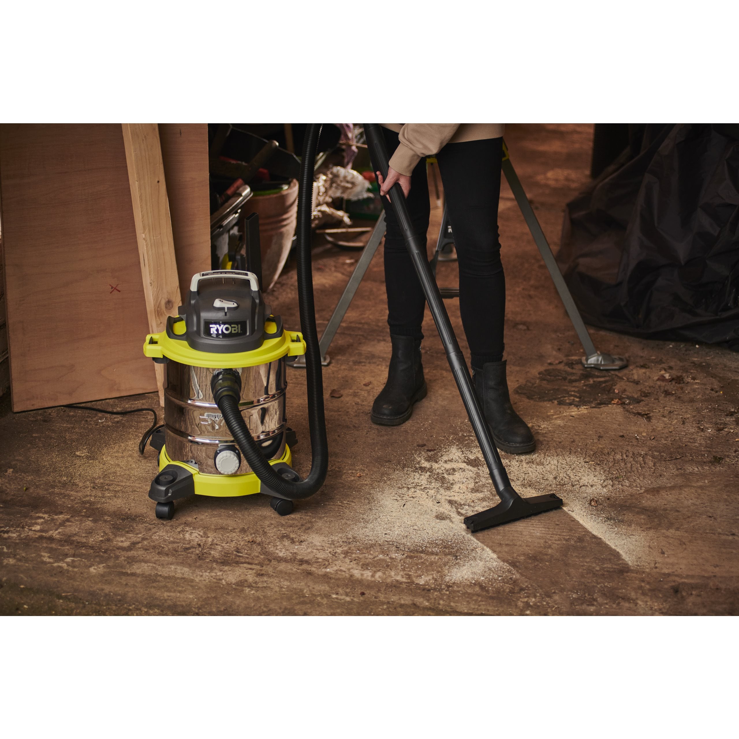 Usisavač za mokro i suho usisavanje RYOBI RVC-1220I-G (1250W, 20L)-2