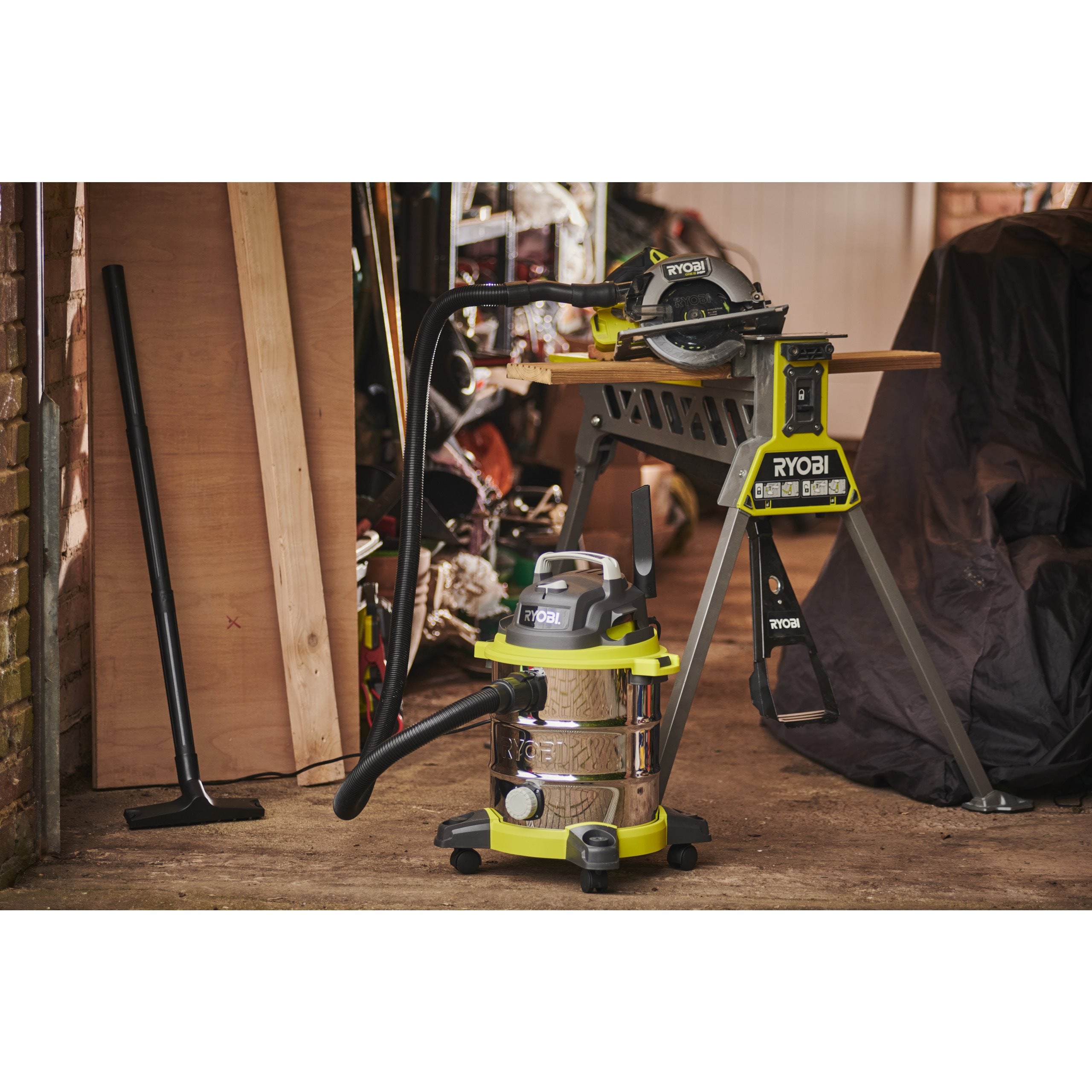 Usisavač za mokro i suho usisavanje RYOBI RVC-1220I-G (1250W, 20L)-5