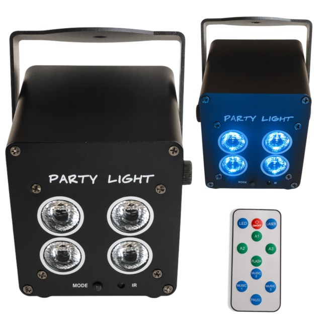 LIGHT4ME ACCU PAR 4x3W reflektor akumulatorowy 360-0