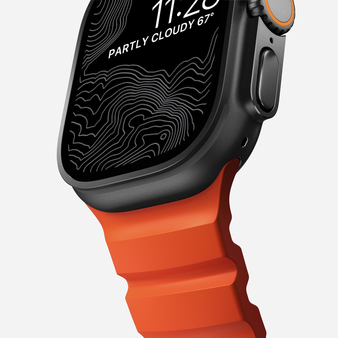 Remen za sat NOMAD Rocky Point Band (crna koža / titanij) za Apple Watch 49/45/44mm-4