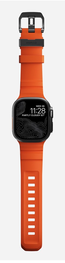 Remen za sat NOMAD Rocky Point Band (crna koža / titanij) za Apple Watch 49/45/44mm-5