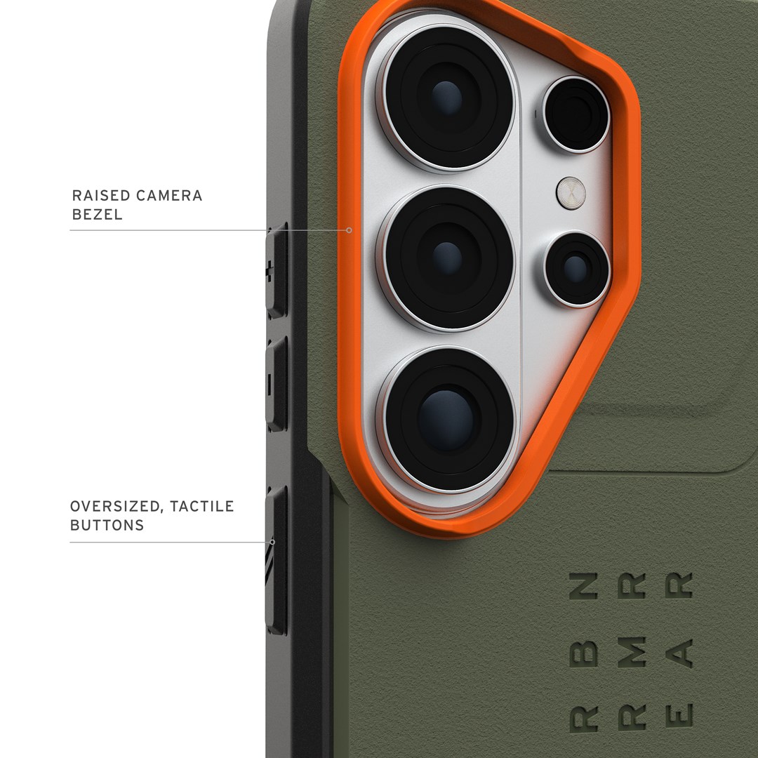 UAG Civilian Magnet - etui z wbudowanym modułem magnetycznym do Samsung Galaxy S26 Ultra (olive/orange)-3