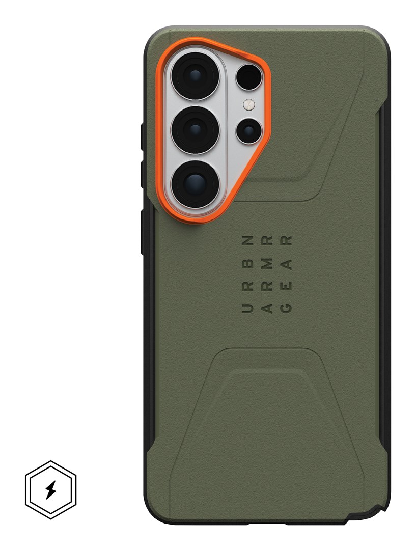 UAG Civilian Magnet - etui z wbudowanym modułem magnetycznym do Samsung Galaxy S26 Ultra (olive/orange)