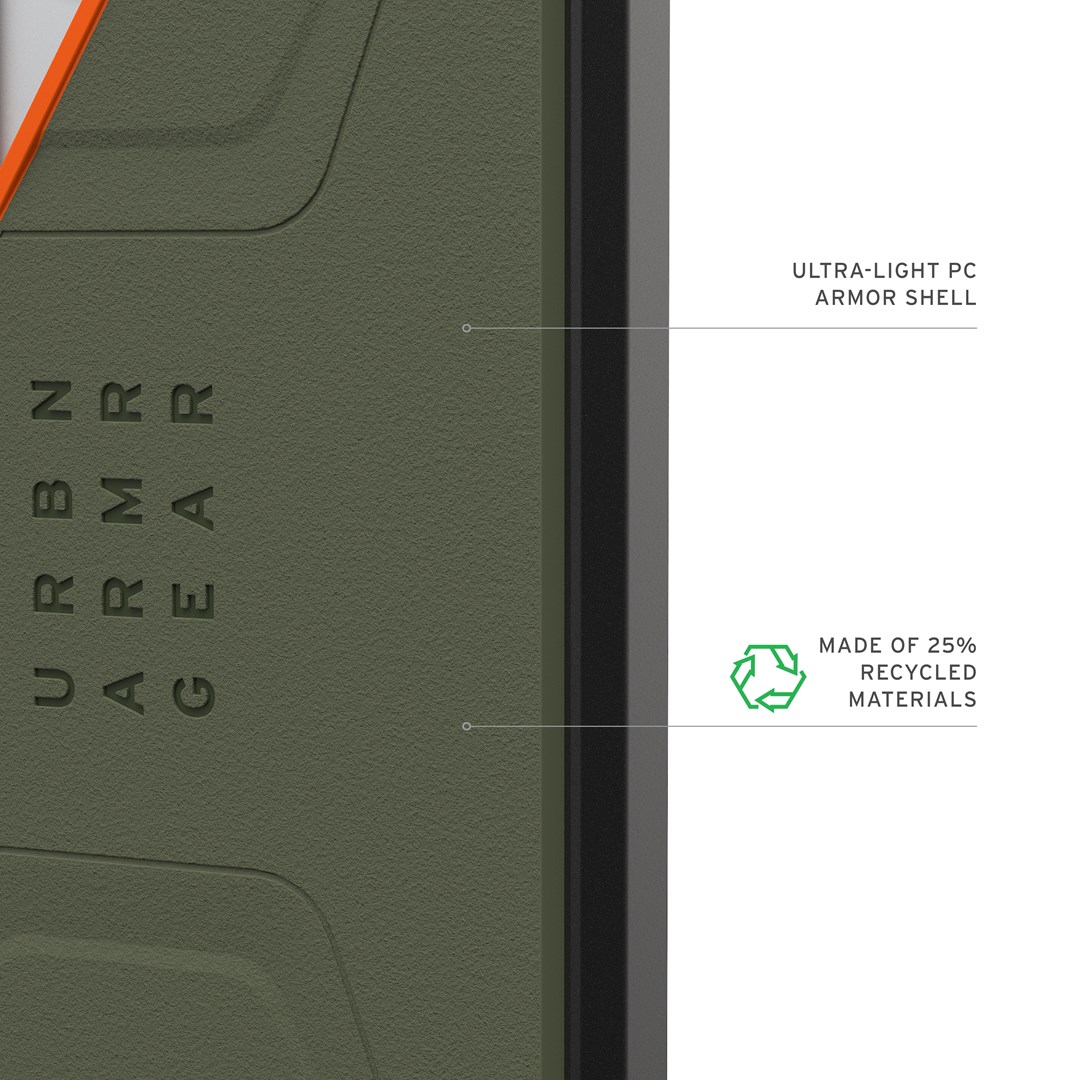 UAG Civilian Magnet - etui z wbudowanym modułem magnetycznym do Samsung Galaxy S26 Ultra (olive/orange)-5