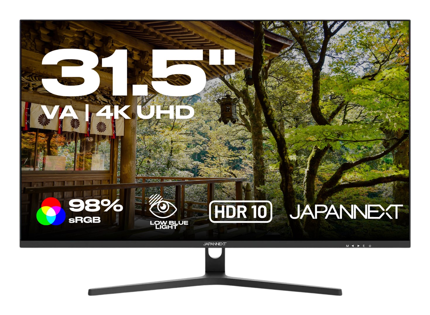 Monitor JAPANNEXT JN-V315UHDR 31.5" (VA, 4K UHD, 60Hz, HDR, crna boja)