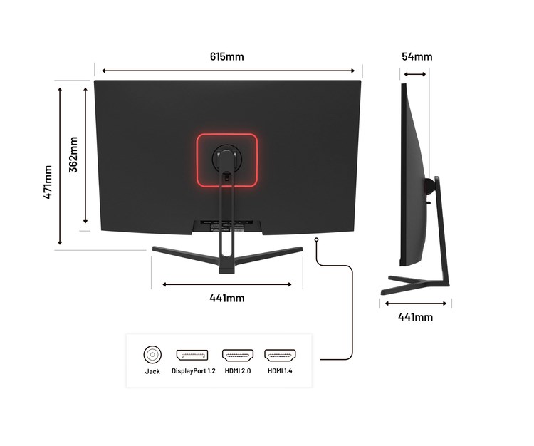 Monitor JAPANNEXT JN-V315UHDR 31.5" (VA, 4K UHD, 60Hz, HDR, crna boja)-4