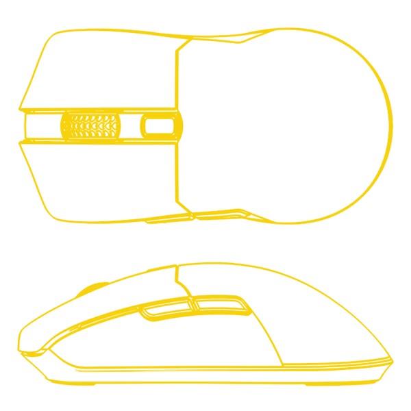 HATOR Pulsar 3 Wireless, black - Optical Yellow 100M Switches PixArt PMW 3311 (HTM630)-15