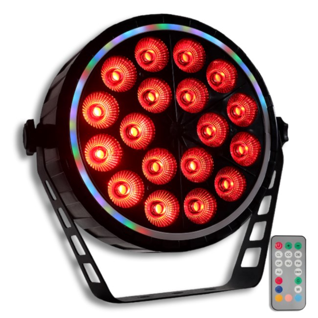 LIGHT4ME RING PAR 18 RGBW reflektor sceniczny efek-0