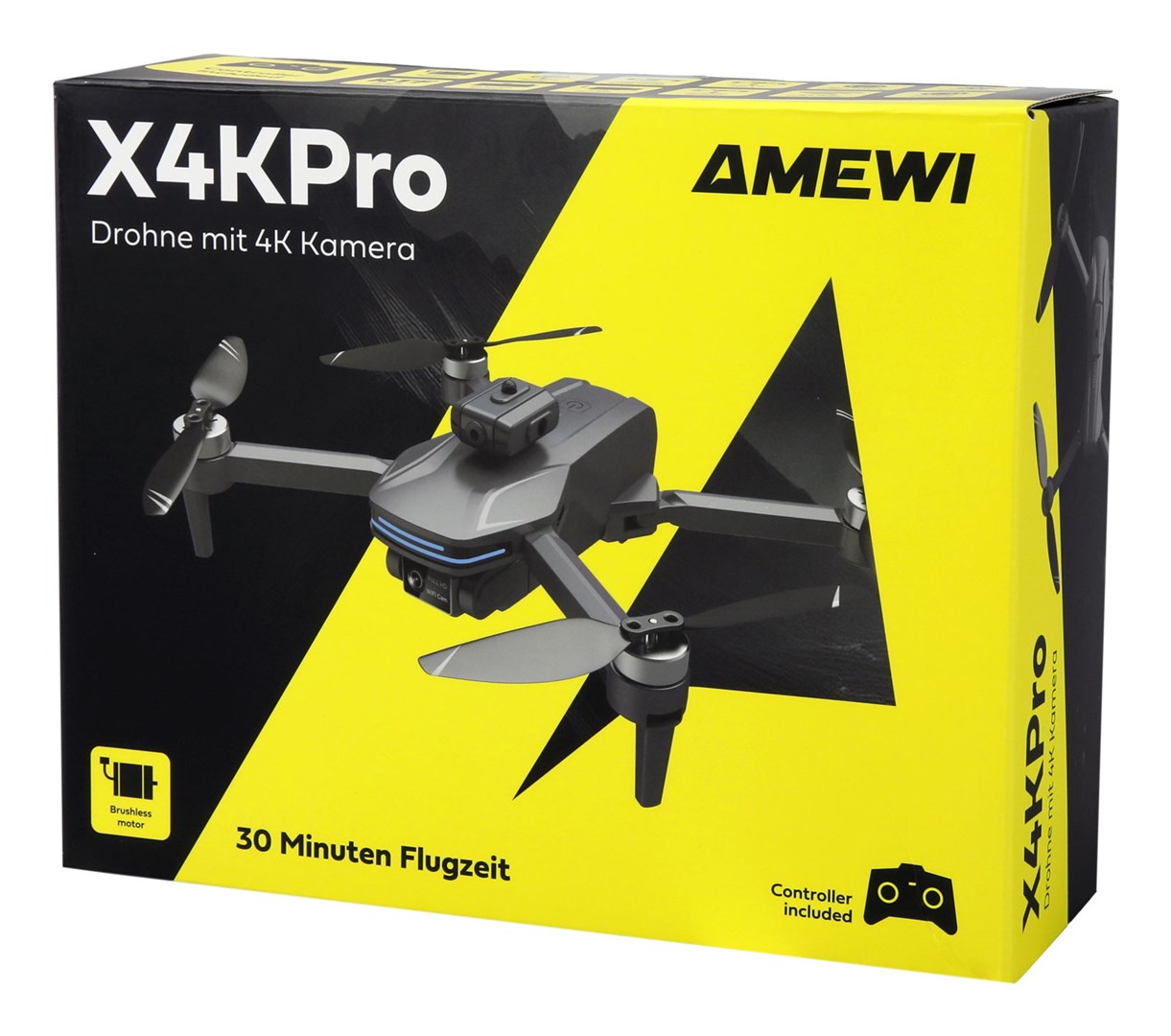 Dron AMEWI X4K Pro (4K, GPS) siva boja-1