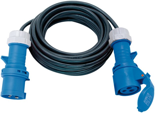 Brennenstuhl 1167650110 power extension 10 m 1 AC outlet(s) Outdoor Black, Blue-0