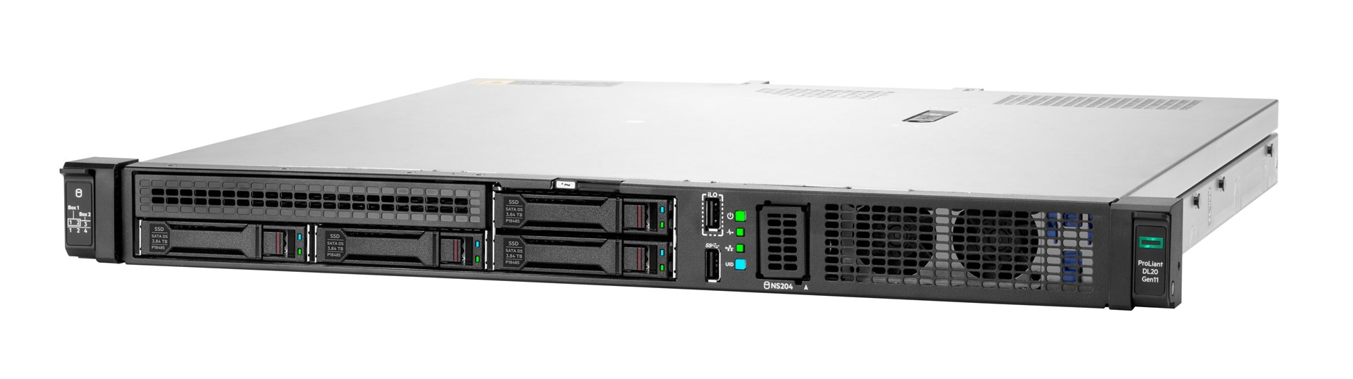 HPE ProLiant DL20 Gen11 6325P 3.5GHz 4c 1P 1x32GB-U 4SFF 2x480GB SSD 1x1000W PS EU Server-2