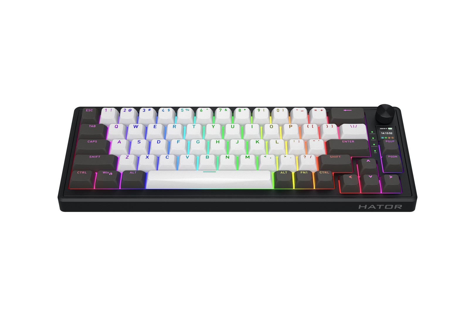 HATOR Skyfall Pro Wireless 65 keyboard Gaming USB + RF Wireless + Bluetooth QWERTY US English Black, Grey-15