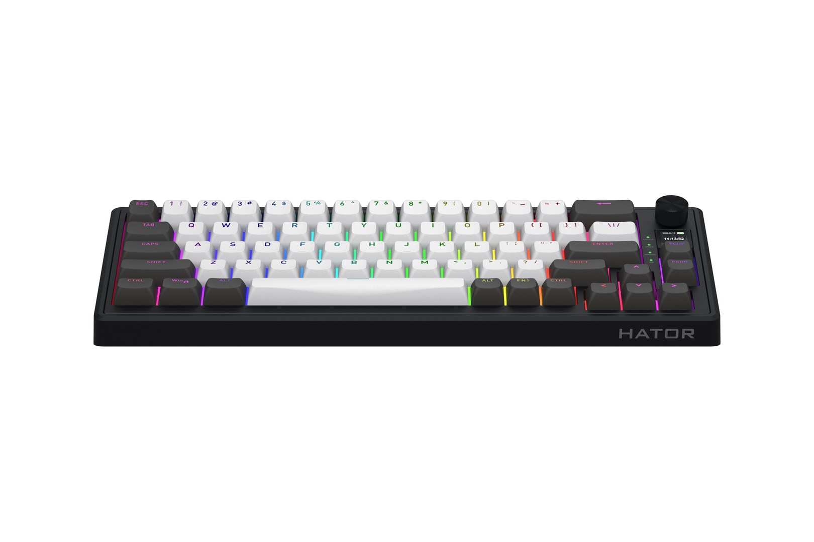 HATOR Skyfall Pro Wireless 65 keyboard Gaming USB + RF Wireless + Bluetooth QWERTY US English Black, Grey-1