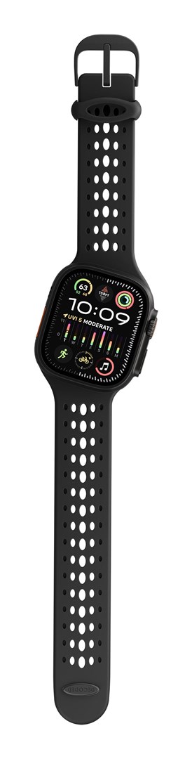 Remen DECODED Ares O silikonski za Apple Watch (42/44/45/49mm) crna boja