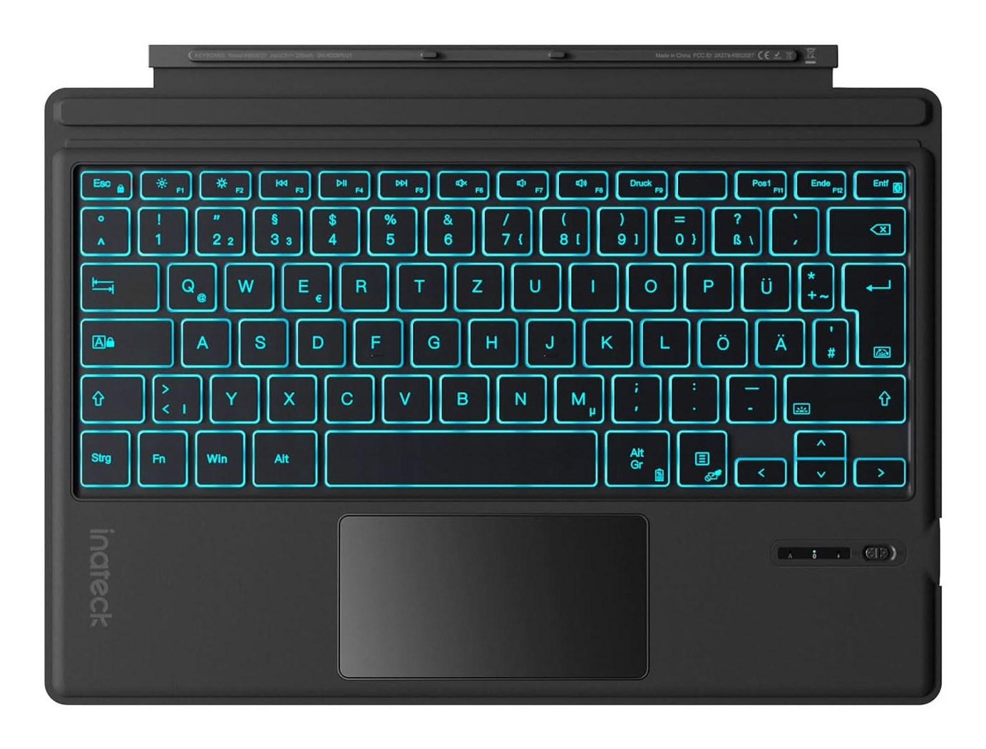 Inateck KB02027 QWERTZ Bluetooth Black-0
