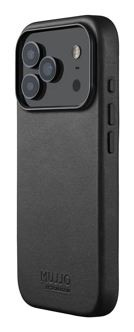 Maska MUJJO Full Leather Case za iPhone 17 Pro (MagSafe), crna boja