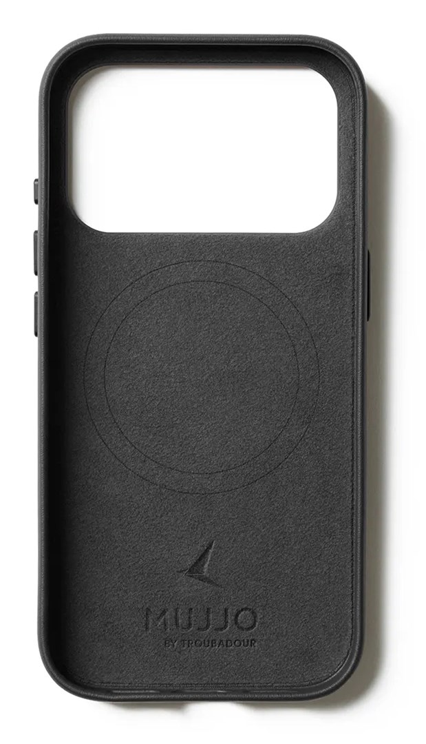 Maska MUJJO Full Leather Case za iPhone 17 Pro (MagSafe), crna boja-2