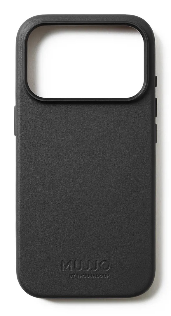 Maska MUJJO Full Leather Case za iPhone 17 Pro (MagSafe), crna boja-4