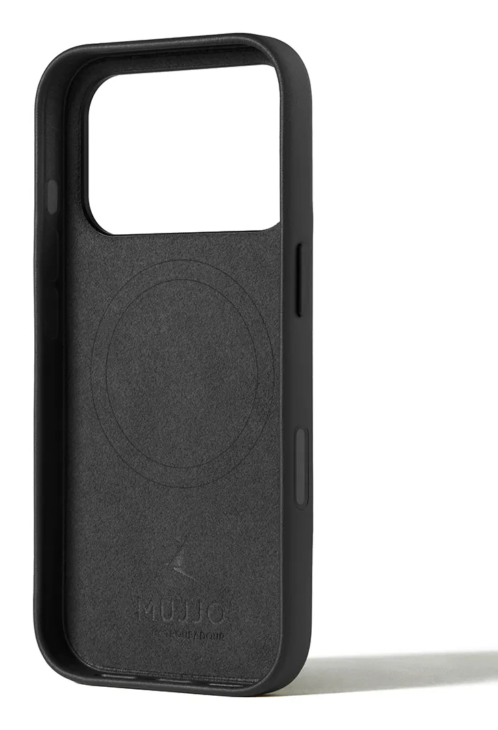 Maska MUJJO Full Leather Case za iPhone 17 Pro (MagSafe), crna boja-1