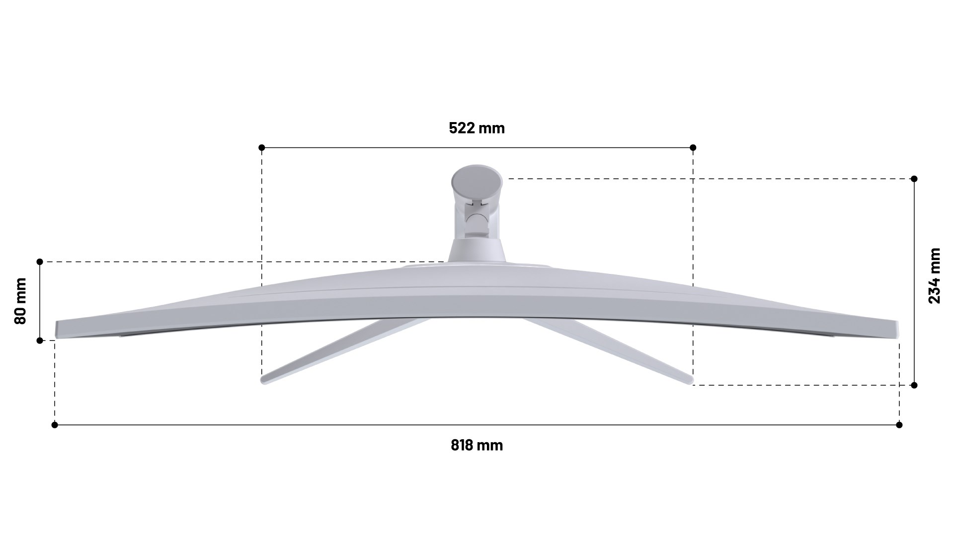 Monitor JAPANNEXT JN-IPS340UWQHD60C-C65W-HS-W 34" (IPS, UWQHD, 60Hz, 5ms, USB-C 65W, zakrivljeni)-7