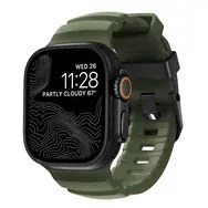 Remen NOMAD Leather Band za Apple Watch (49/45/44/42mm) crna koža / titanij-8