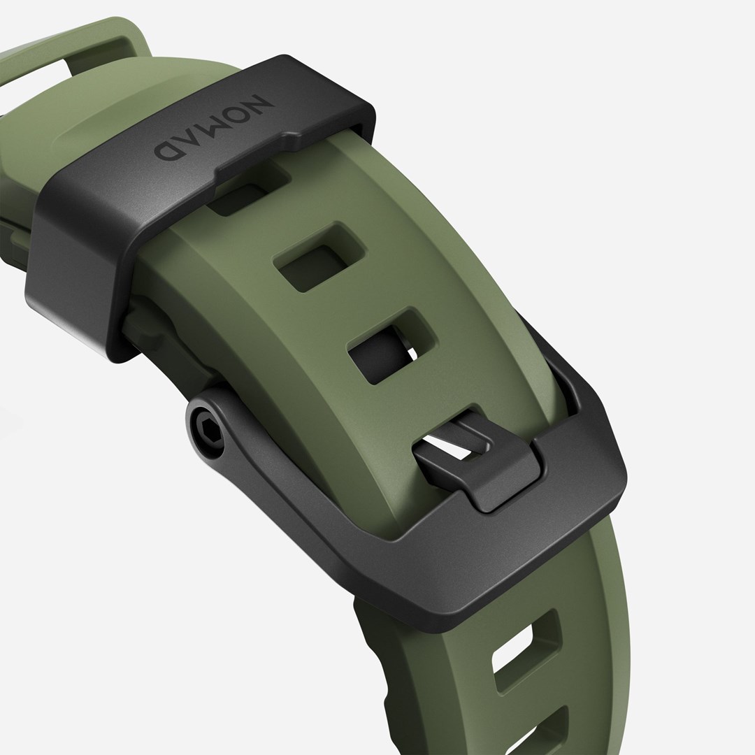 Remen NOMAD Leather Band za Apple Watch (49/45/44/42mm) crna koža / titanij-2