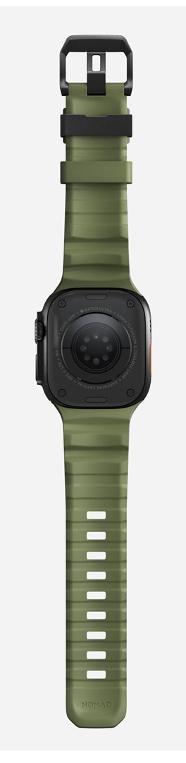 Remen NOMAD Leather Band za Apple Watch (49/45/44/42mm) crna koža / titanij-5